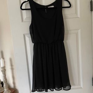 Nordstrom ‘Lush’  black chiffon dress